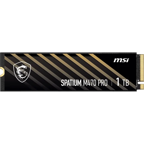 MSI SSD SPATIUM M470 Pro, 1000GB, M.2(22x80mm), NVMe, PCIe 4.0 x4, 3D TLC, R/W 6000/4500, IOPs 950 000/950 000, TBW 320, DWPD 0.2 (5 лет) фото 1