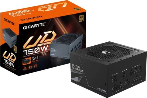 Блок питания Gigabyte ATX 750W GP-UD750GM PG5 80+ gold (20+4pin) APFC 120mm fan 8xSATA Cab Manag RTL [GP-UD750GM PG5] фото 7