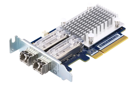 Сетевая карта/ QNAP QXP-16G2FC Dual-port Fiber Channel adapter, 2 x 16 Gb / s SFP +, PCIe Gen3 x8. For QTS OS ONLY фото 1