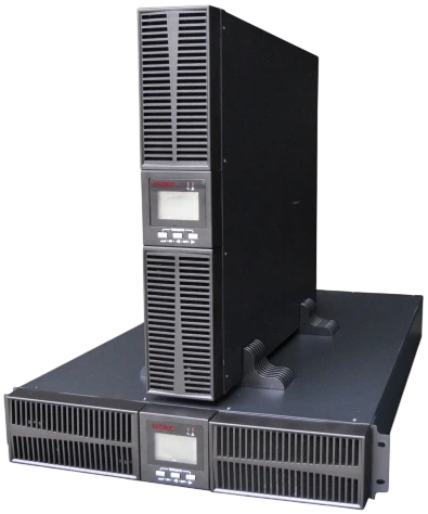 Онлайн ИБП ДКС серии Small Rackmount, 3000 ВА/2700 Вт, 1/1, 8xIEC C13, EPO, USB, RS-232, RJ45, Rack 2U, 6x9Ач фото 2