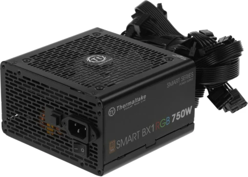 Блок питания Thermaltake ATX 750W Smart BX1 RGB 80+ bronze (20+4pin) APFC 120mm fan color LED 8xSATA RTL [PS-SPR-0750NHSABE-1] фото 10