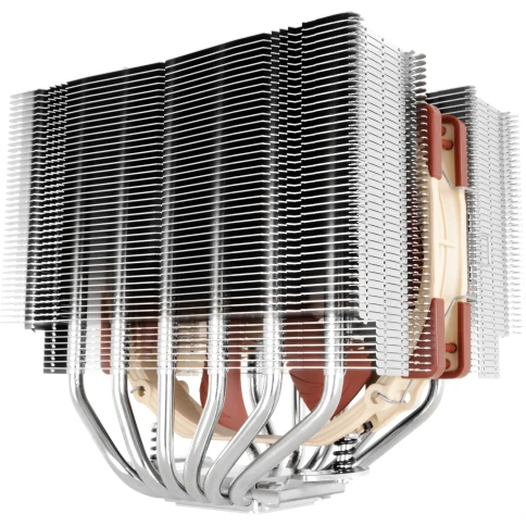 Кулер для процессора/ CPU Cooler Noctua NH-D15S (167W, 4-pin PWM, 160mm, Al/Cu, 6x6mm, 1x150x140x25mm, 82.5CFM, 24.6dBA, 1500RPM, S: 1851/1700/1200/115X, AM5/AM4, Beige/Brown) фото 2