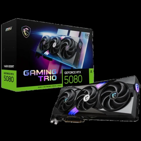 Видеокарта MSI PCIE16 RTX5080 16GB RTX 5080 16G GAMING TRIO OC фото 10