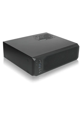 Корпус с блоком питания 230W/ Case Foxline FL-1004-TFX230B-85 mATX case, black, w/PSU TFX 230W 85+ bronze, w/2xUSB3.0, HDA, w/pwr cord, w/8cm FAN фото 2