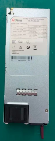 Блок питания серверный/ Server power supply Qdion Model U1A-D2000-J P/N:99MAD12000I1170113 CRPS 1U Module 2000W Efficiency 94+, Gold Finger (option), Cable connector: C14 фото 3
