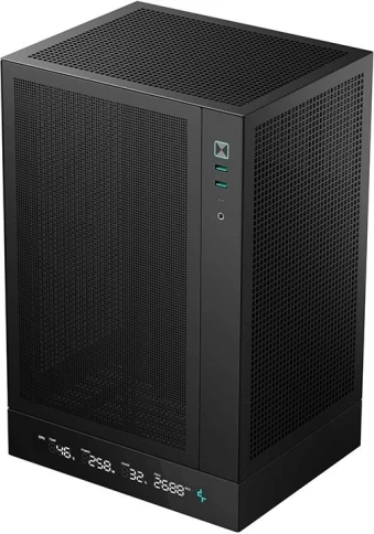 Корпус Deepcool CH170 DIGITAL черный mATX 1x120mm 1xUSB2.0 1xUSB3.0 audio bott PSU [R-CH170-BKNPI0D-G-1] фото 1
