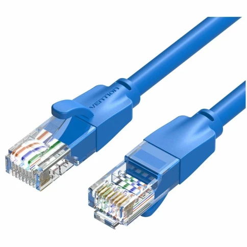 Патч-корд Vention прямой UTP cat.6, RJ45 - 2м. Синий фото 1