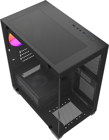 Корпус Accord ACC-350-02B черный без БП mATX 7x120mm 1xUSB2.0 1xUSB3.0 audio bott PSU фото 4
