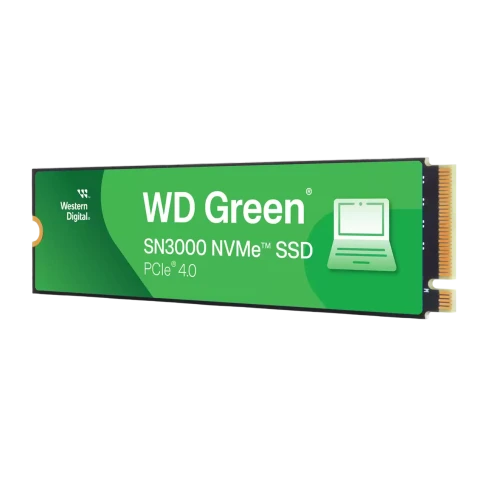 Твердотельные накопители/ WD SSD Green SN3000, 500GB, M.2(22x80mm), NVMe, PCIe 4.0 x4, QLC, R/W 5000/4100MB/s, TBW 100, DWPD 0.2 (12 мес.) фото 4