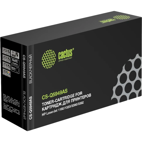 -/ Картридж лазерный Cactus CS-Q5949AS Q5949A черный (2500стр.) для HP LJ 1160/1320/3390/3392 фото 4