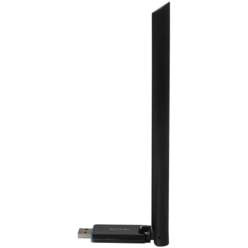 Адаптер Wi-Fi/ Tenda U10 Двухдиапазонный Wi-Fi адаптер, 2,4/5 ГГц, до 633 Мбит/с, передатчик 20 dBm, подключение USB, 1х6dBi внешняя антенна фото 3