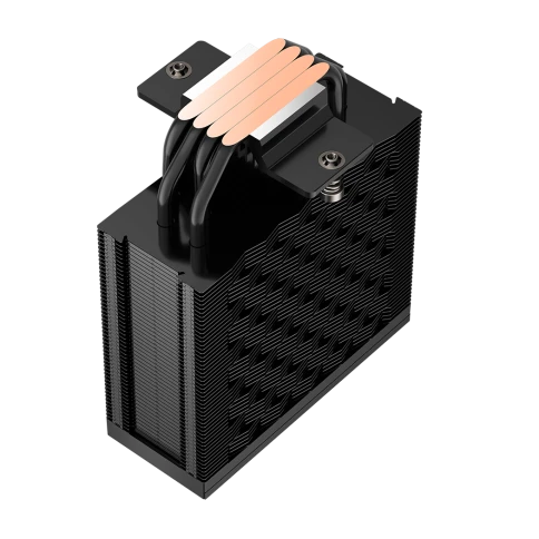 Кулер для процессора/ CPU Cooler PCCooler RZ400 V2 BK (230W, 4-pin PWM, 155mm, Al/Cu, 4x6mm, 1x120mm, 86.73CFM, 32dBA, 2200RPM, S: 1851/1700/1200/115X, AM5/AM4, black) фото 7