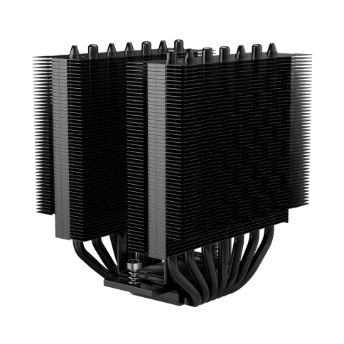 Кулер для процессора/ CPU Cooler PCCooler RT720 TC BK (270W, 4-pin PWM, 157.5mm, Al/Cu, 7x6mm, 2x120mm, 73.32CFM, 34.9dBA, 2200RPM, S: 1851/1700/1200/115X, AM5/AM4, black) фото 3