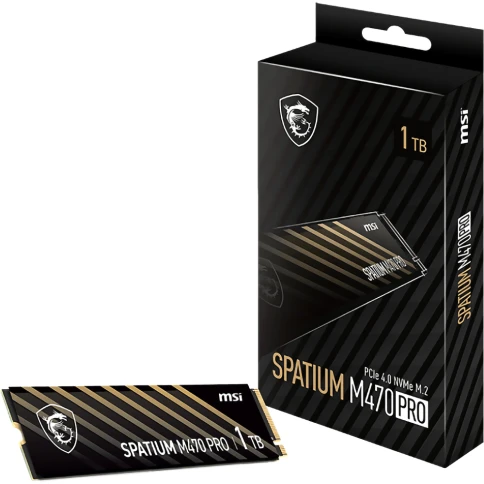 MSI SSD SPATIUM M470 Pro, 1000GB, M.2(22x80mm), NVMe, PCIe 4.0 x4, 3D TLC, R/W 6000/4500, IOPs 950 000/950 000, TBW 320, DWPD 0.2 (5 лет) фото 6
