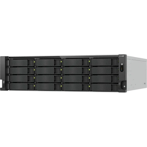 Сетевое хранилище без дисков/ ENTERPRISE QNAP TS-h1677AXU-RP-R7-32G QuTS hero NAS RAID, 16x3.5 "/ 2.5" bays, 2 x M.2 2280 PCIe Gen 5 x2 slots, 2x2.5GbE RJ-45 ports, 2 10 GbE 10GBASE-T, 3U Rackmount, 2 power supplies. 8-core/16-thread AMD Ryzen 7 фото 4