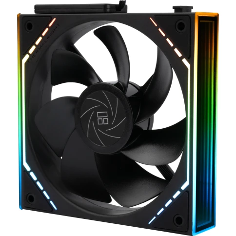 Кулер для корпуса/ Case Cooler Thermalright TL-M12QR Reverse (124x120x25mm, 4-pin PWM, ARGB, 47.6CFM, 23.2dBA, 1500RPM, Black) фото 4