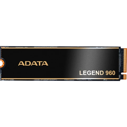 Твердотельный накопитель/ ADATA SSD LEGEND 960, 1000GB, M.2(22x80mm), NVMe 1.4, PCIe 4.0 x4, 3D NAND, R/W 7400/6000MB/s, IOPs 730 000/610 000, DRAM buffer 1000MB,  TBW 780, DWPD 0.43, with Heat Spreader (5 лет) фото 1