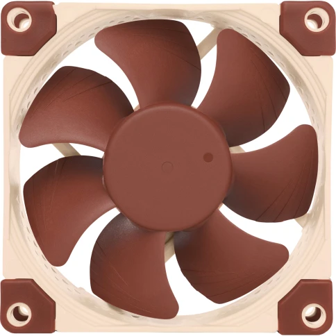 Кулер для корпуса/ Case Cooler Noctua NF-A8 5V PWM (80x80x25mm, 4-pin PWM, 32.6CFM, 17.7dBA, 2200RPM, Beige/Brown) фото 3