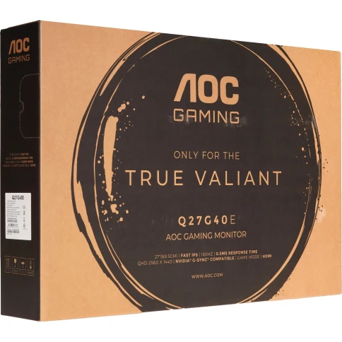 AOC Q27G40E 27 16:9 IPS 2560x1440 180Hz 1ms 300cd 1xHDMI 1xDP External Black 100x100 фото 8