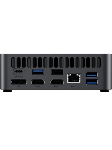 Компьютер/ Chuwi AuBox  Intel Core Ultra 7 256V(2.2Ghz)/16384Mb/1000PCISSDGb/Int:Intel Iris Xe Graphics/BT/WiFi/war 1y/0.865kg/Gray/Win11Pro + DDR5 (no Slots)/USB3.2*5/HDMI*2/DP*1/RJ45*1/WIFI6E,BT5.3/Tipe-C*2/bracket/Aluminum Alloy + Galvanize фото 3