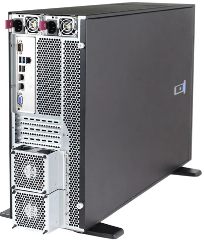 Серверный корпус/ Server case FL-T4UHS835E, 4U/Tower, max MB dimensions 15.2"x13.2", 8x2,5"/3,5 hotswap HDD bays, support 1xSlimODD (optional), SATA/SAS/NVME Tri-mode Backplane, 3x12038 int. fan, 2x8038 rear fan,11xFH PCIe expansion slots, фото 5
