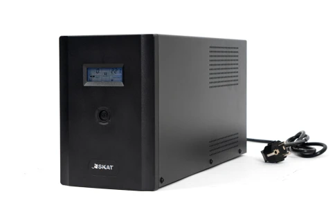 453 SKAT-UPS 3000-IN-4x9 ИБП Line interactive, 220 В, 3000ВА/1800Вт, LCD, 4 АКБ 9Ач, вых. роз 2Schuko + 2 C13, USB, RJ45,  внутр. меандр. стабилизация напряжения, ШГВ 145х213х436, вес 23кг фото 8