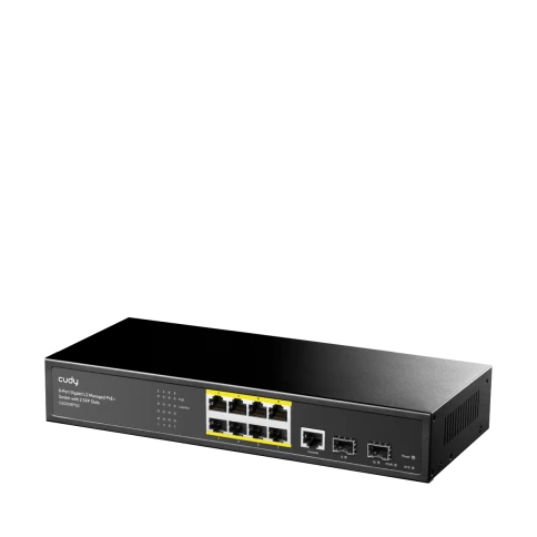 Коммутатор/ 8-Port Layer 2 Managed Gigabit PoE+ Switch with 2 Gigabit SFP Slots, 120W фото 2