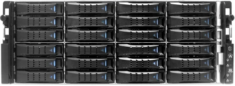 Серверная платформа/ HA401-VG, 4U, 2x2LGA-3647, 24-bay storage server, 24x SATA/SAS hot-swap 3.5"/2.5" universal bay, 2x canister, 4x 9mm 2.5" internal bay, 12G expander board with 2x SFF-8643, 2x SFF-8644, 1300W 1+1 redundant power supply, фото 5