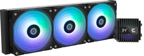 Система водяного охлаждения Zalman Alpha2 A36 ARGB Soc-AM5/AM4/1151/1200/2066/2011/1700 черный 4-pin 29.7dB Al LCD 350W Ret (ALPHA2 A36 BLACK) [ALPHA2 A36 BLACK] фото 3