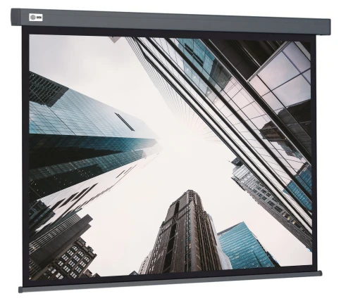 Экран Cactus 183x244см Wallscreen CS-PSW-183X244-SG 4:3 настенно-потолочный рулонный серый фото 1