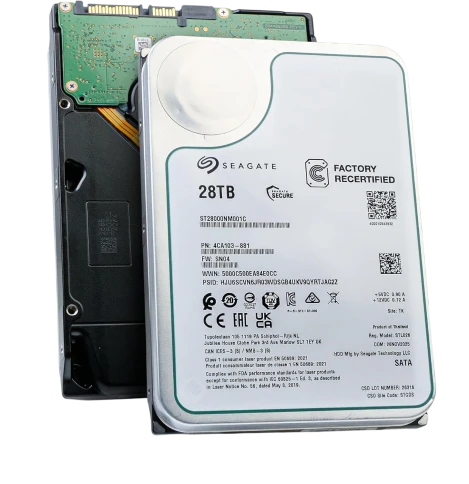 Жесткий диск/ HDD Seagate SATA 28Tb 7200 Exos 6Gb/s 512Mb OFFICIAL RECERTIFIED MTBF - 2.5M hrs 1 year warranty (replacement ST26000NM000C, ST28000NM003K, ST28000NM000C) фото 1