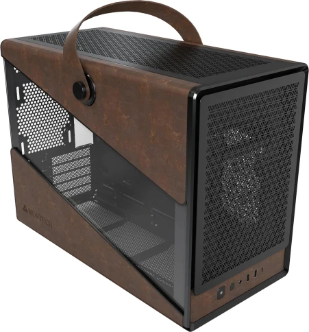Корпус Montech Heritage (B) черный без БП mATX 9x120mm 2x140mm 2xUSB3.0 audio bott PSU фото 2