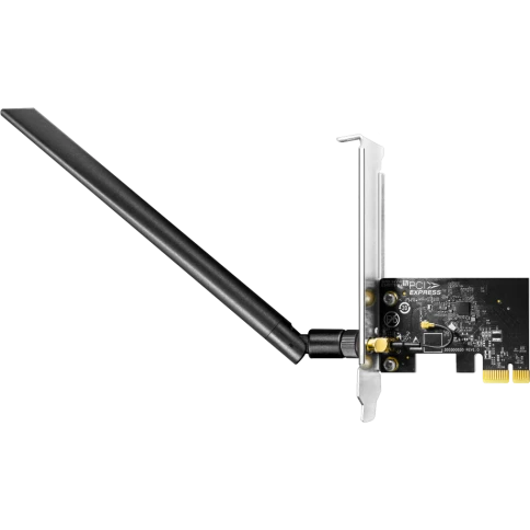 Адаптер Wi-Fi/ AC650 Dual Band Wi-Fi PCIe Adapter, 433Mbps at 5GHz + 200Mbps at 2.4GHz,1  5dBi Antenna, Windows 10/11, Dual Brackets, Windows 10/11; фото 1