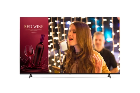 LG 86UN640S 86"UHD; 16/7, 330 кд/м2; ОС webOS 22; Wi-Fi, Buetooth; Динамики; DVB-T2/C/S2; точка доступа; Ориентация установки - альбомная фото 1