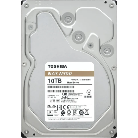 Жесткий диск/ HDD Toshiba N300 NAS SATA3 3.5" 10TB 7200 512Mb 6Gb/s 1 year warranty (replacement WD101EFBX, ST10000VN0008, WD100EAGZ, WD101EFAX, WD100EFGX, WD100EFAX, ST10000VN0004, ST10000NT001) фото 2
