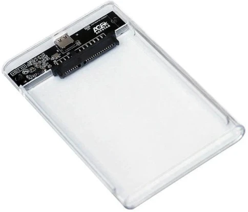 Внешний корпус для HDD/SSD AgeStar 3UB2P4C SATA III USB3.0 пластик прозрачный 2.5" [3UB2P4C] фото 5