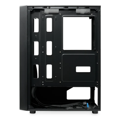 Корпус без блока питания/ Case HSPD M530, Mesh Mid Tower, Black, TG, 0.4 SPCC, no fans ATX, mATX, mITX 155/290/200mm 2x2.5", 2x3.5", 7xPCI 1xUSB-A 3.0, 2xUSB-A 1.0 335x193x445mm фото 6