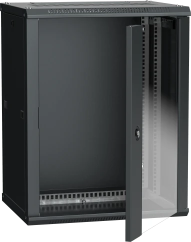 Шкаф LINEA W 15U 600x450 мм дверь стекло, RAL9005 фото 2