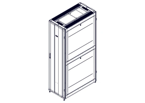 Шкаф Systeme Electric, серия Uniprom, 48U-600/1200, боковые панели 4шт, черный фото 8