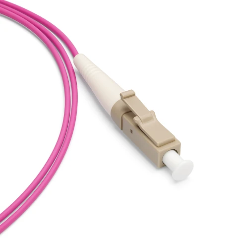 Оптический пигтейл ADVANT ADVOM4-PT005-LCU-LM, тип волокна: ОМ4 50/125. Разъем: LC/UPC, длина: 0,5, оболочка: LSZH, диаметр: 0.9, цвет: Маджента фото 1