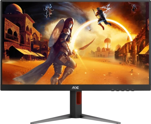 AOC Q27G4/D 27" 2560x1440, IPS, 200Hz, 80M:1, 250cd, 0.3 ms, HDMI 2.0, DisplayPort 1.4, Height adj 130, pivot, VESA 100, 3Y, Black/Red фото 1