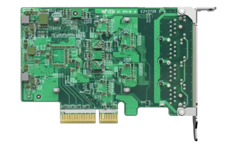 Сетевая карта/ QNAP QXG-2G4T-I225 4-port 2.5 GbE network expansion card, Controller I225-LM,  PCIe Gen2 x4, 3 x Brackets included (Full-height, Low-profile and Specialized for QNAP NAS) фото 3