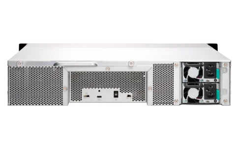 Полка расширения сетевого хранилища без дисков/ SMB QNAP TL-R1200C-RP USB 3.2 Gen 2 Type-C JBOD storage enclosure, 12-tray 3,5"/2,5" w/o HDD, 2xPSU. Rackmount. W/o rail kit RAIL-B02 фото 5