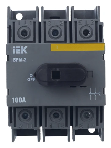 Выключатель-разъединитель модульный ВРМ-2 3P 100А IEK фото 7