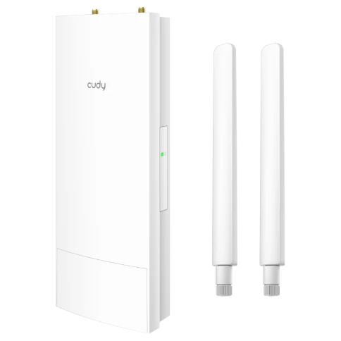 Точка доступа/ AX3000 High Power WiFi 6 Gigabit Outdoor Access Point, 2402Mbps at 5GHz + 574Mbps at 2.4GHz, 1 x Gigabit RJ45, 2 Detachable Antennas, 802.3at/802.3af PoE or 48V passive PoE, IP65 Waterproof, lightning protection, 48V passive PoE adapter inc фото 4