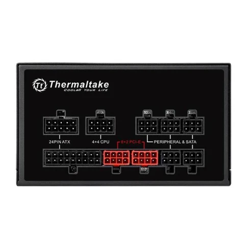 Блок питания Thermaltake ATX 750W SMART PRO RGB 80+ bronze (20+4pin) APFC 140mm fan color LED 9xSATA Cab Manag RTL [PS-SPR-0750FPCBEU-R] фото 5