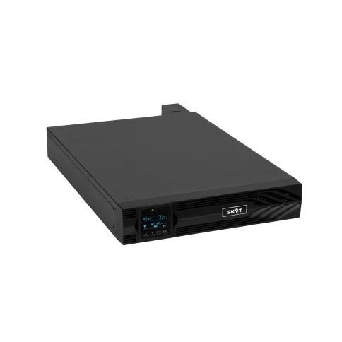 8777 SKAT-UPS 10000-RACK-ON P3 ИБП 10 кВа/10 кВт, 2U, On-Line, синус, внешн. АКБ 240В, ток заряда 15А, USB, RS232, RS485, параллельный порт, слот для карт (SNMP, реле), EPO, ШхГхВ 440х622х88, масса 17.0 кг фото 4
