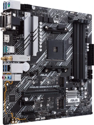 Материнская плата ASUS PRIME B550M-A WIFI II Soc-AM4 AMD B550 4xDDR4 mATX AC`97 8ch(7.1) GbLAN RAID+VGA+DVI+HDMI [PRIME B550M-A WIFI II] фото 3