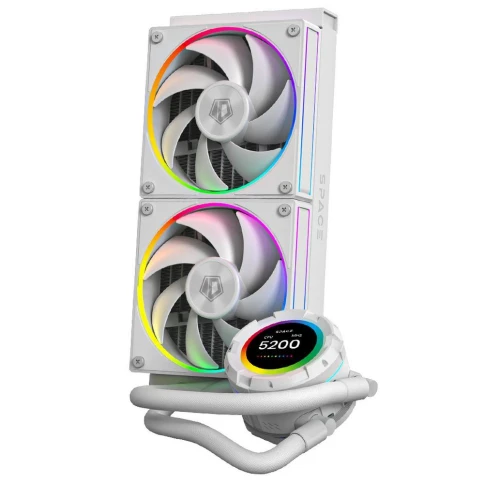Вентилятор ID-Cooling SL240 WHITE  /LCD SCREEN /300W /all Intel /all AMD фото 2