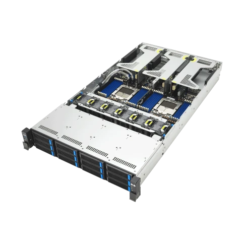 Серверная платформа/ ASUS RS720A-E13-RS12U, 2U, 2 x SP5 (LGA 6096P) 400W, 24 x DDR5 6400, 12 x 3.5/2.5 NVME hsb, 6 x PCIE Gen5 x8 or 3 x PCIE Gen5 x16, 2 x PCIE Gen5 x16, 2 x OCP3.0 Gen5 x16, 1+1 2700W фото 4